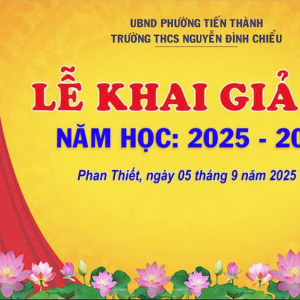Lễ Khai Giảng Tại Trường THCS Nguyễn Đình Chiểu: Hòa Chung Nhịp Đập Cùng Cả Nước Qua Sóng Truyền Hình
