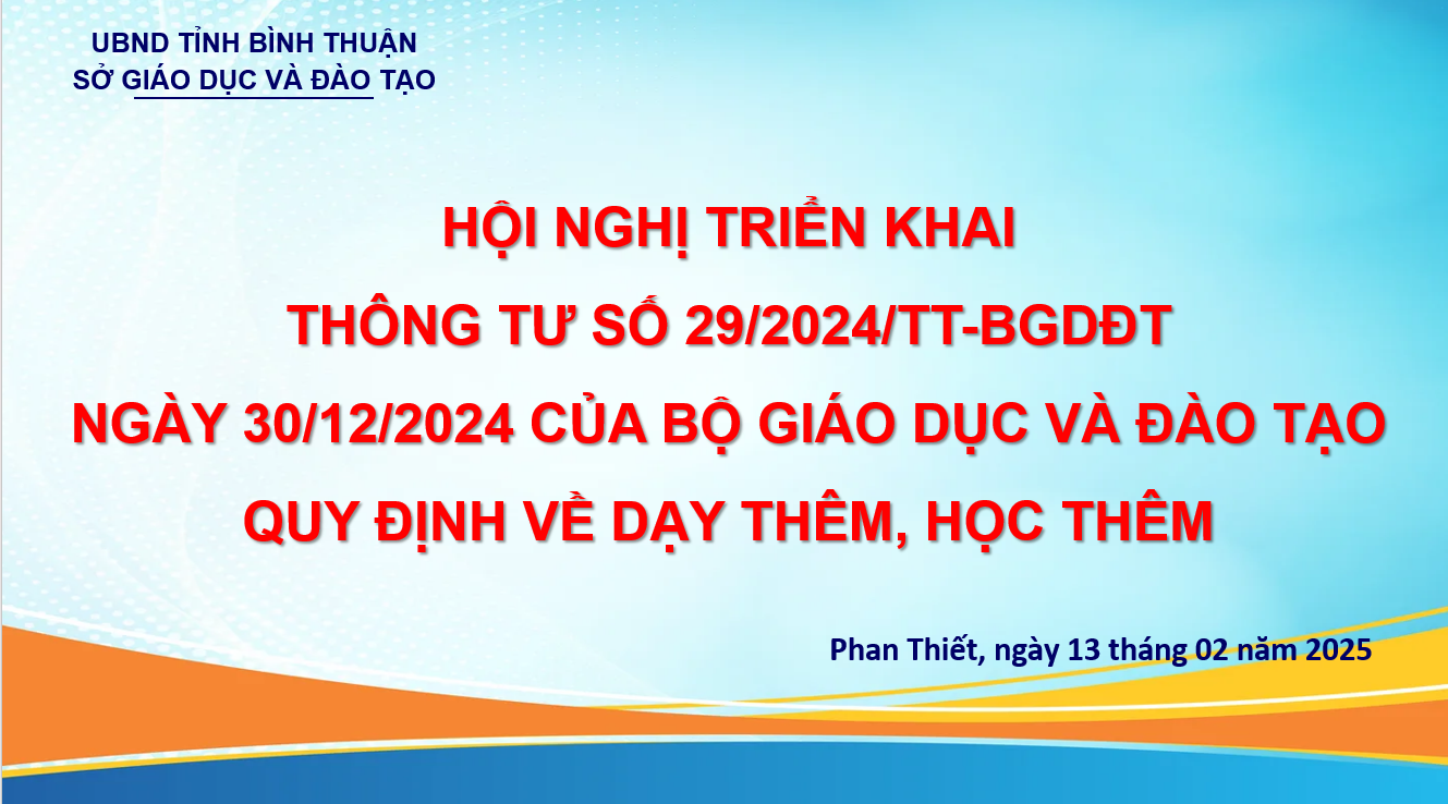 Triển khai Thông tư 29 của Bộ GD-ĐT về dạy thêm, học thêm