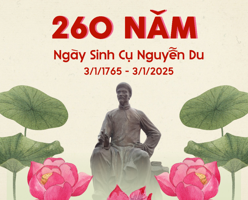 KỶ NIỆM 260 NĂM NGÀY SINH ĐẠI THI HÀO NGUYỄN DU (1765 - 2025): DANH NHÂN VĂN HÓA THẾ GIỚI - NIỀM TỰ HÀO CỦA DÂN TỘC VIỆT NAM