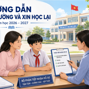 HƯỚNG DẪN THỦ TỤC CHUYỂN TRƯỜNG VÀ XIN HỌC LẠI NĂM HỌC 2026 - 2027