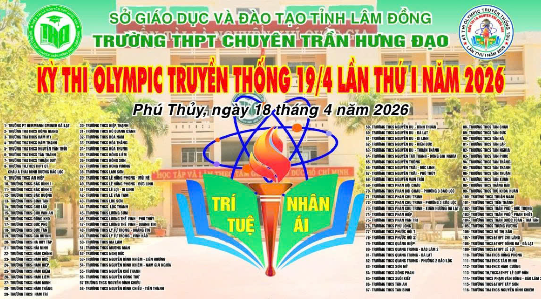 TRƯỜNG THCS NGUYỄN ĐÌNH CHIỂU KHẲNG ĐỊNH VỊ THẾ TẠI KỲ THI OLYMPIC TRUYỀN THỐNG 19/4 LẦN THỨ I - NĂM 2026